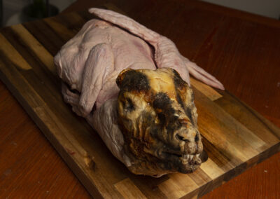 EdibleFX pig head on turkey